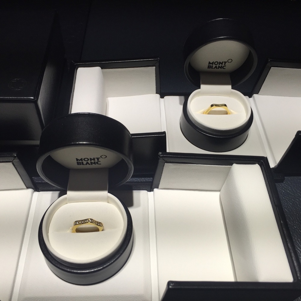 Mont Blanc diamonds wedding bands